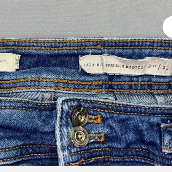 Anthropologie Pilcro High Rise Trouser Bootcut Jeans Size 25 - Picture 4 of 8